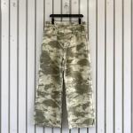 Camo Wide-Leg Denim Pants