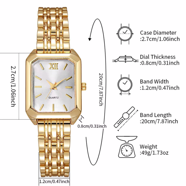 Elegant Rectangle Women Watches