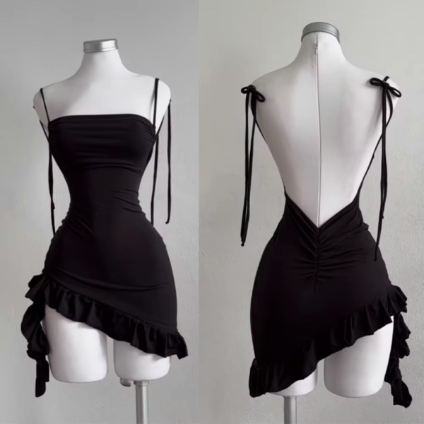 Sexy Sleelveless Backless Mini Dress