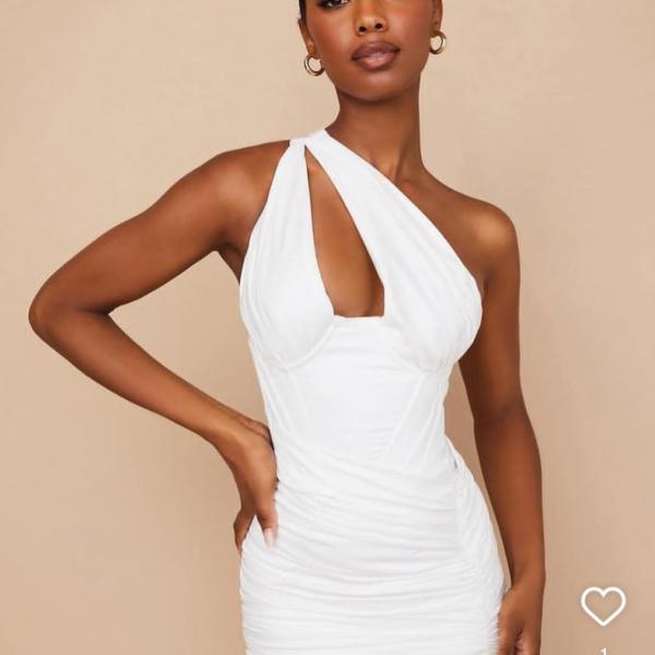 Black Asymmetric Mesh Dress