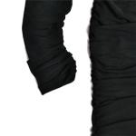 Black Mesh Cutout Dress with Sweetheart Bust