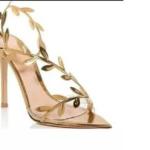 Gold Leaf Vine Stiletto Sandal